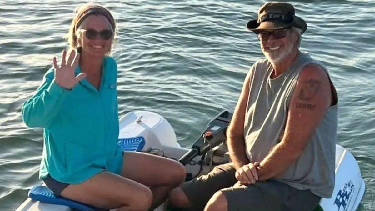 image of Brian Hooker claims his wife 'fell overboard' from a dinghy while en route to their yacht. 