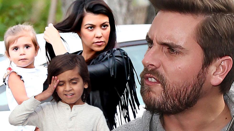 kourtney scott breakup custody money kids