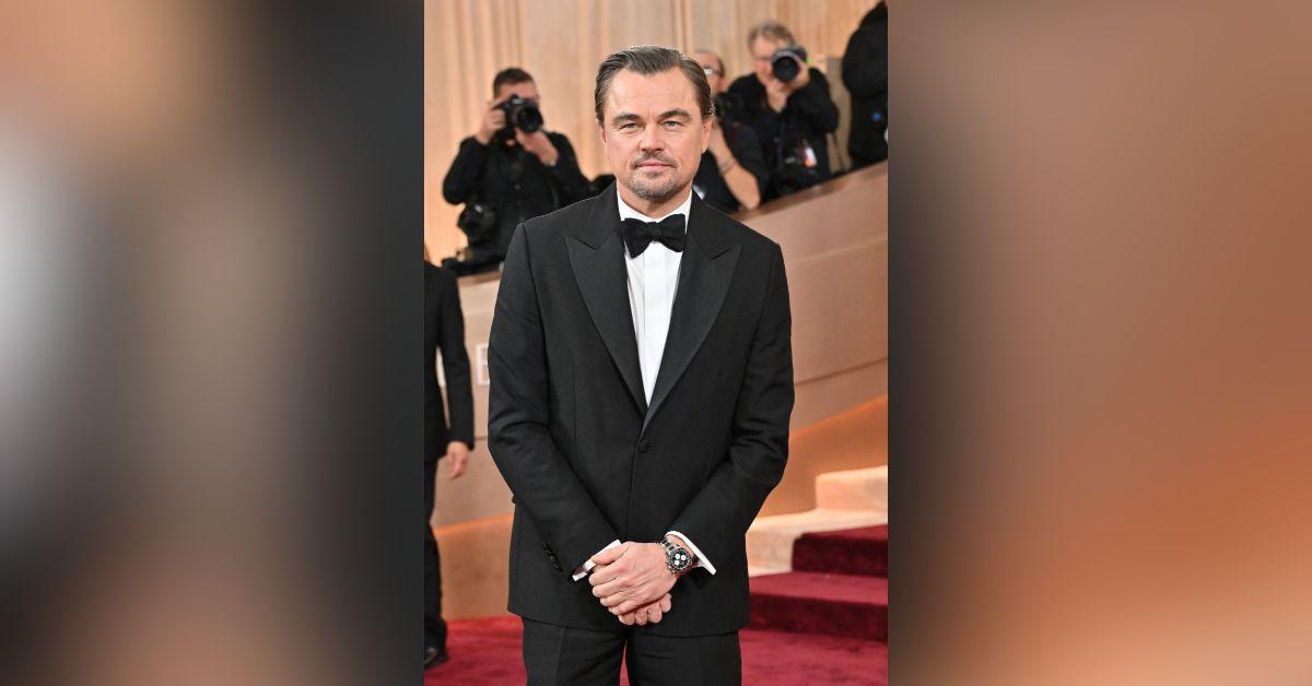 Image of Leonardo DiCaprio looked dapper in a suit and tie at the Golden Globes.