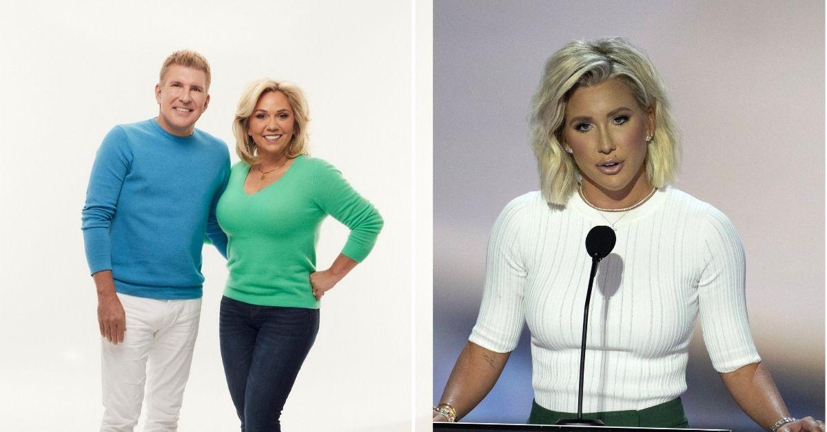 Composite photo of Todd Chrisley, Julie Chrisley and Savannah Chrisley