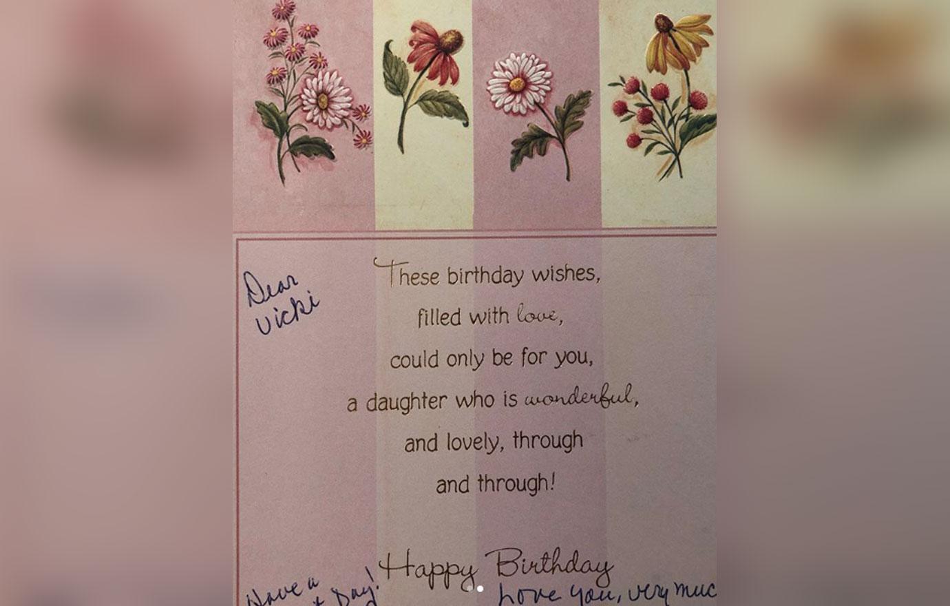 Vicki Gunvalson Birthday Card Late Mother 01