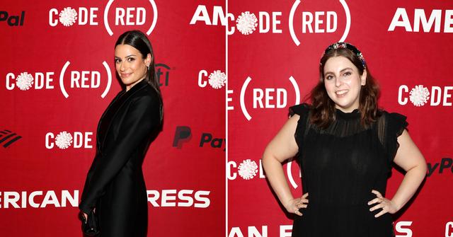 code red broadway hamilton lea michele beanie feldstein covid