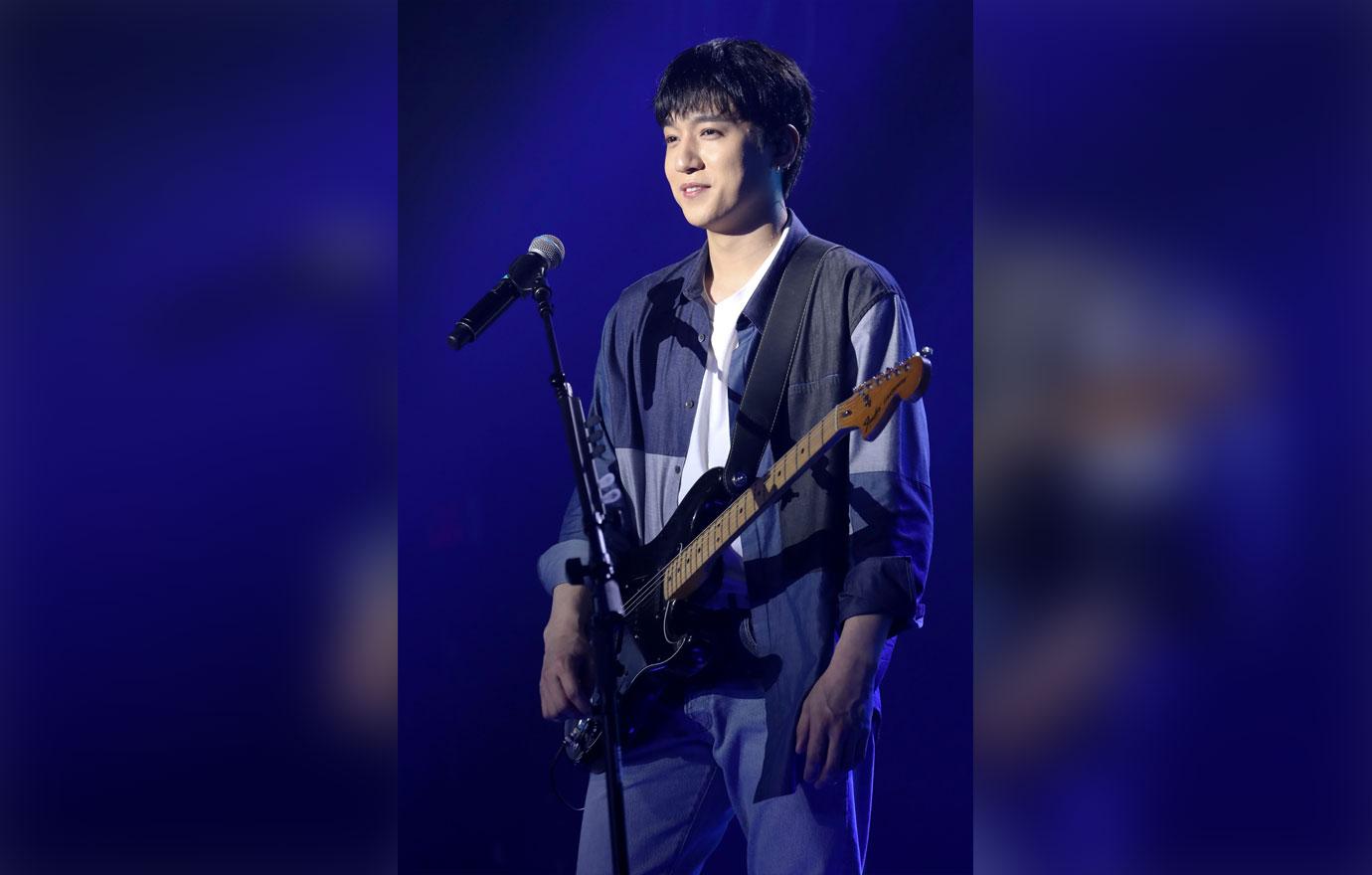 Sungjin of Day6 is seen in concert at Playstation Theatre, in New York Day6 Gravity tour NYC