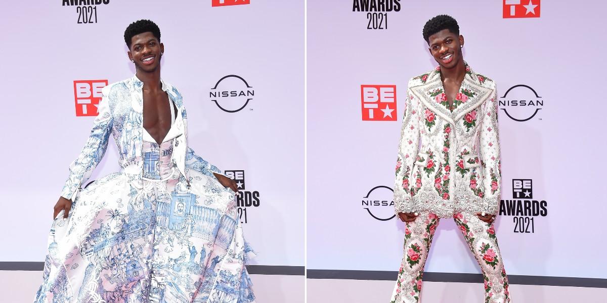 Lil Nas X Slays The Red Carpet At The 2021 BET Awards: Photos