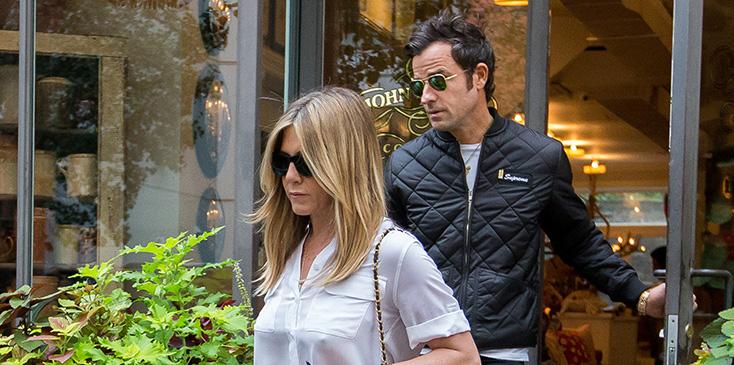 Jennifer Aniston &amp; Justin Theroux Out In New York