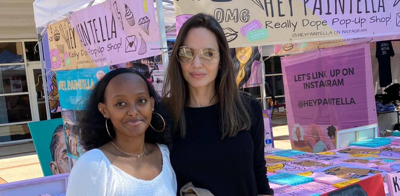 Angelina Jolie & Daughter Zahara Bond In New York City: Photos