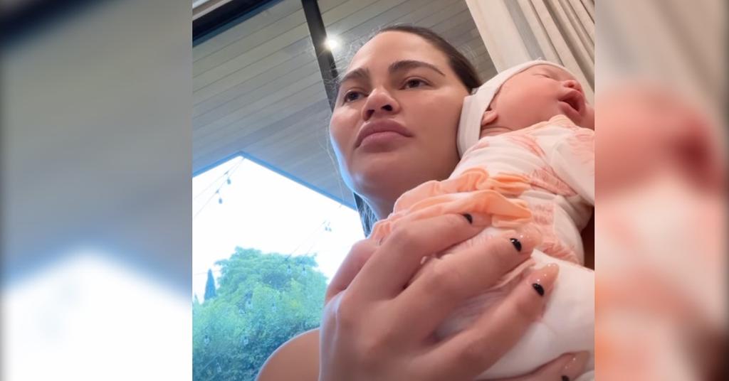 Chrissy Teigen Breastfeeds New Baby Esti: Photos