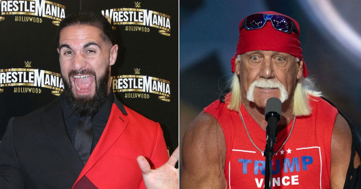 Composite photo of Seth Rollins and Hulk Hogan