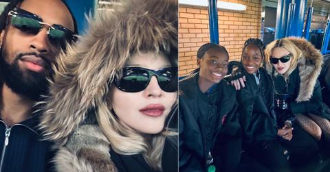 Photo of Madonna and Akeem Morris, picture of Madonna and her twins.