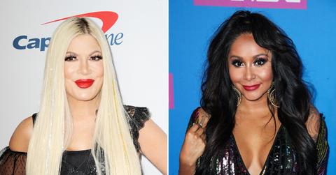 tori spelling leaning on messyness costar snooki amid rumored dean mcdermott divorce