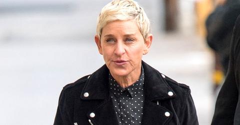 Ellen Degeneres Wearing Black Jacket with Buttoons