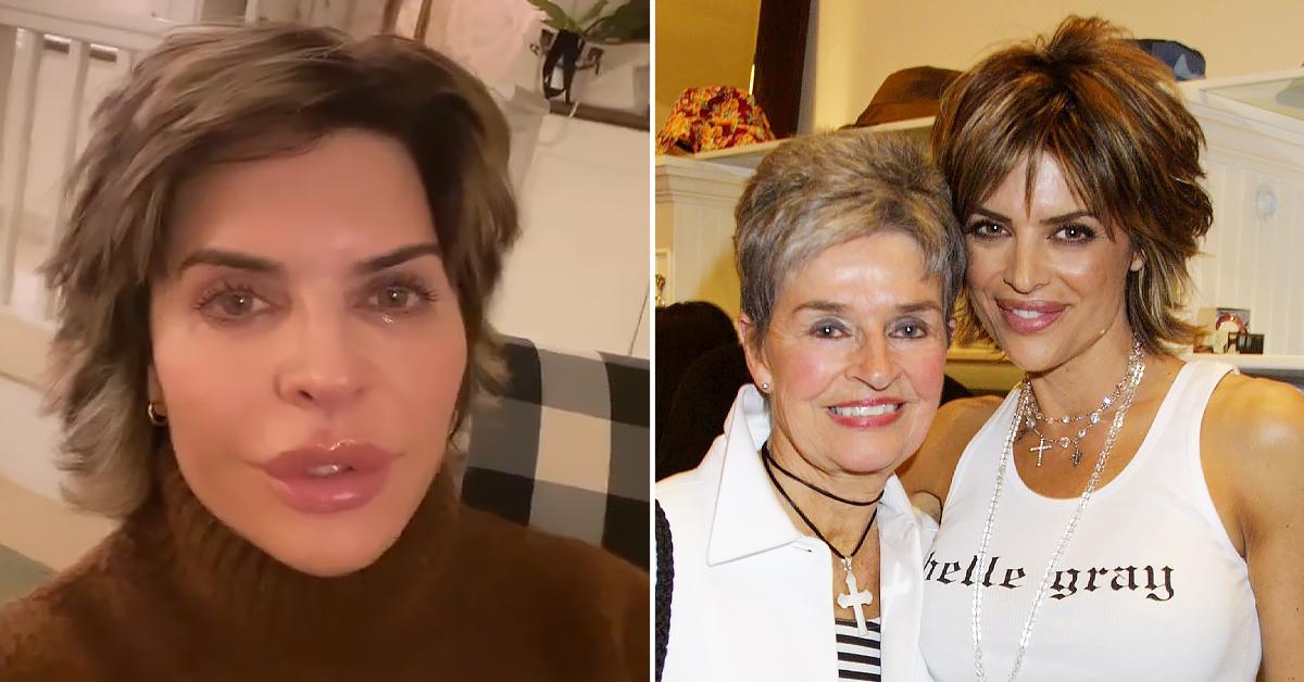 lisa rinna breaks down tears watching mom lois transition die delilah hamlin post ok