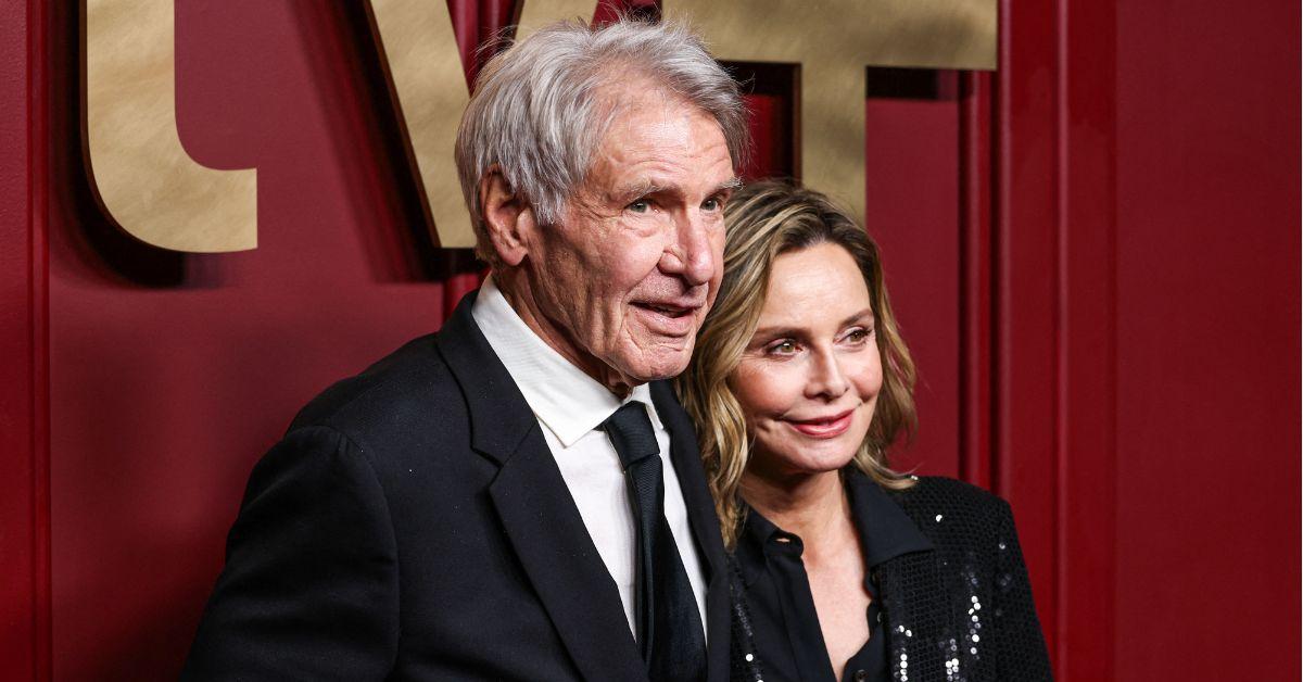 Harrison Ford Kisses Calista Flockhart Goodbye Before NYC Subway Ride