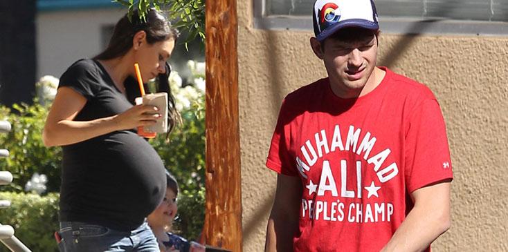 Mila kunis baby bump ashton kutchet wyatt kutcher 04