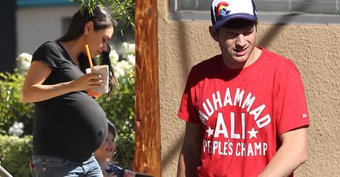 Mila kunis baby bump ashton kutchet wyatt kutcher 04