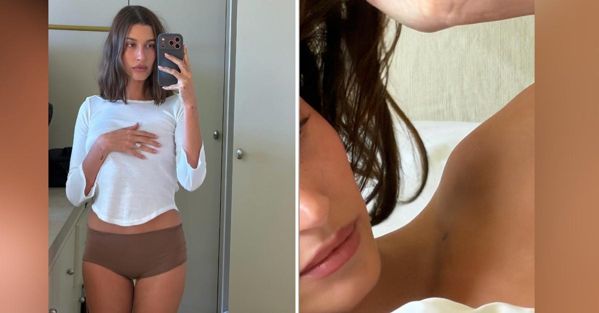 Photo of The model also shared a snap in her underwear.