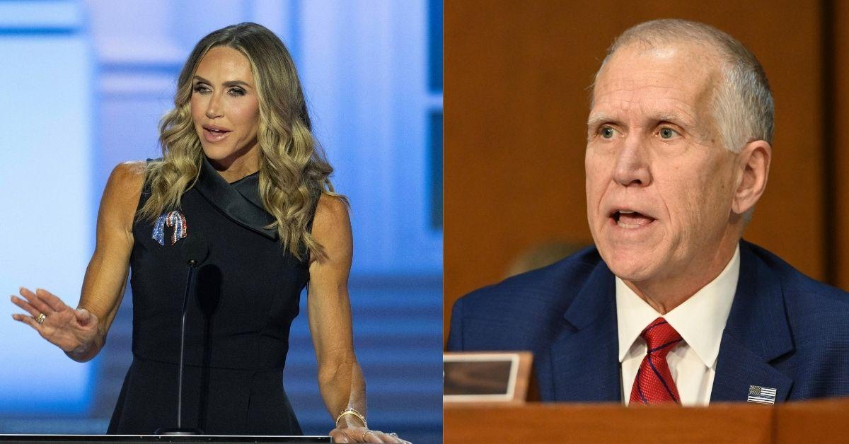 Composite Photo of Thom Tillis and Lara Trump