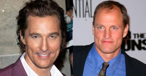 Split image of Matthew McConaughey and Woody Harrelson.