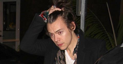 Harry Styles leaves his 23rd birthday bash at Cafe Habana
