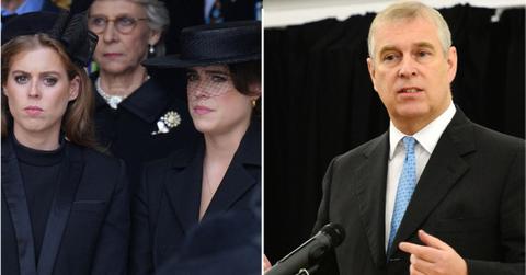 split of Beatrice, Eugenie and ex-Prince Andrew.