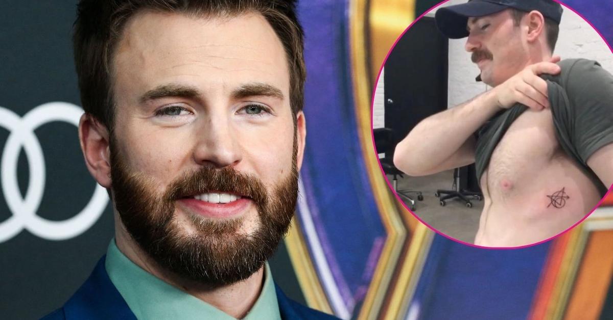 Chris Evans Shows Off His Rare 'Avengers' Torso Tattoo in New Photo