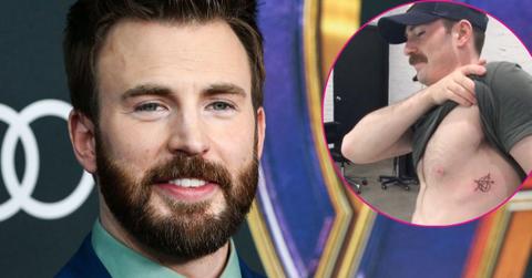 Split photo of Chris Evans