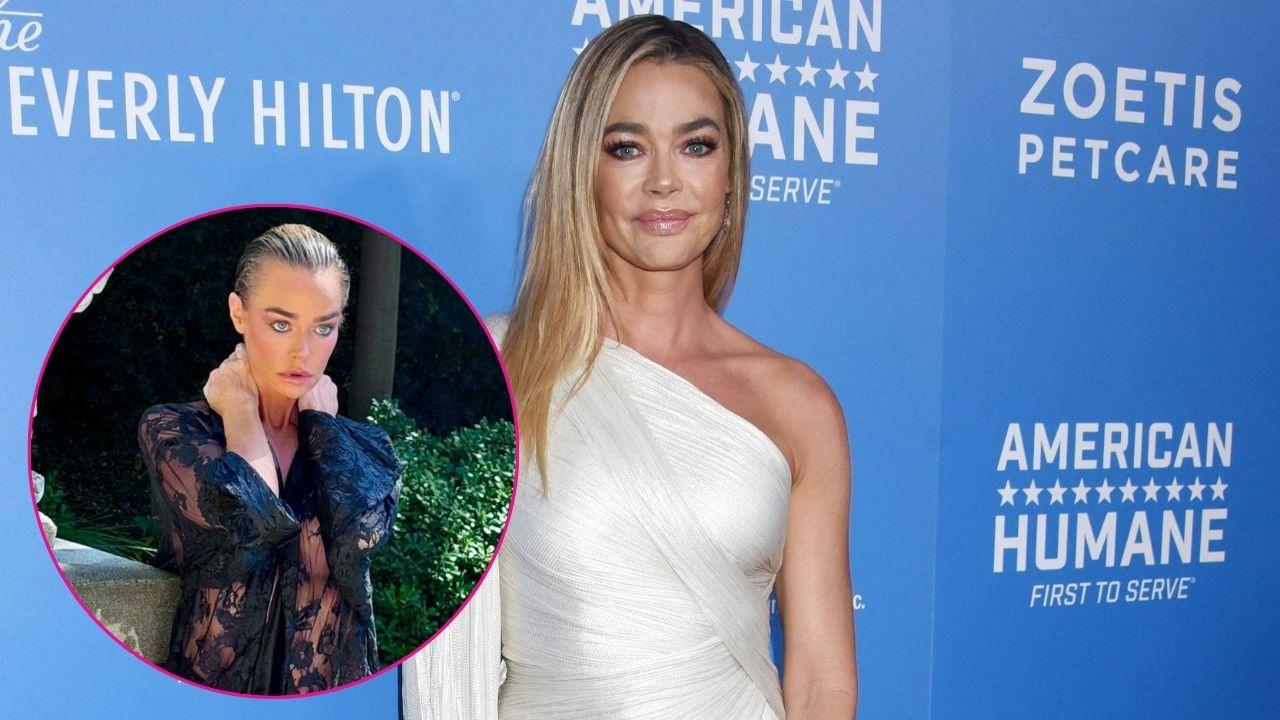 Split photo of Denise Richards