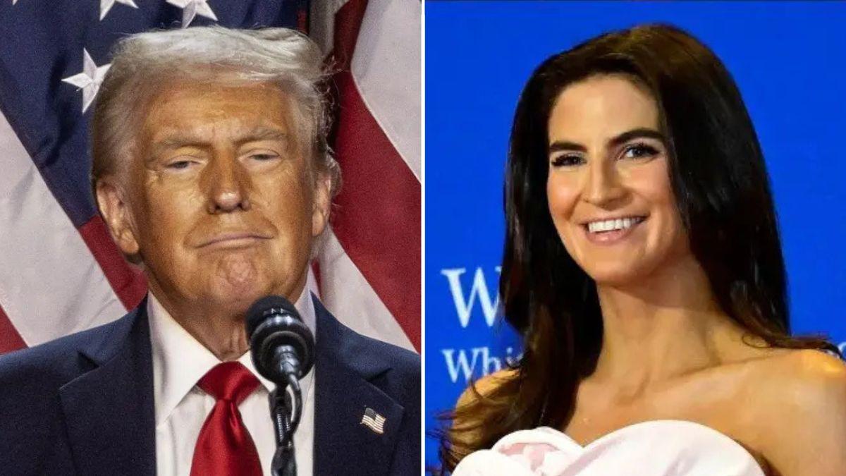 Photo of Donald Trump and Kaitlan Collins
