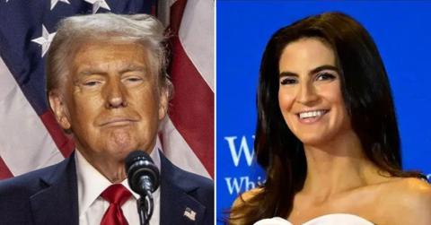 Photo of Donald Trump and Kaitlan Collins