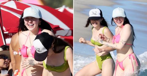 siren sisters brandi and noah cyrus hit the beach in miami photos ok
