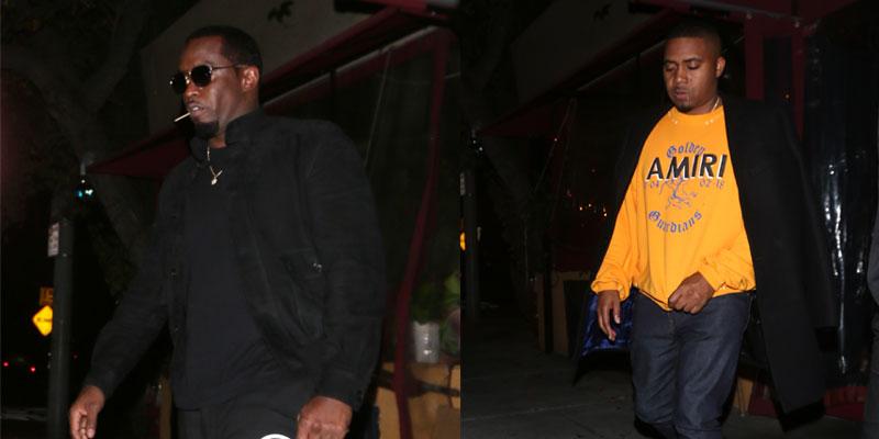 Diddy Dines With Fellow Hip-Hop Legend Nas