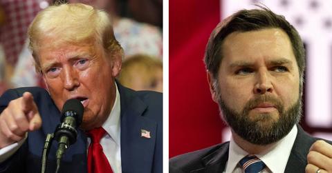 Composite photo of Donald Trump and J.D. Vance.