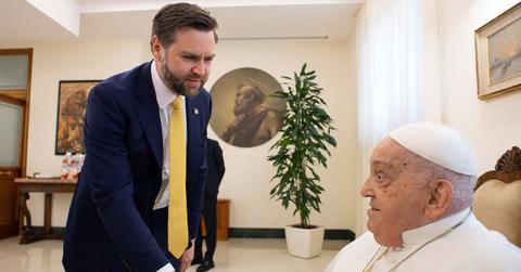 Photo of J.D. Vance and Pope Francis