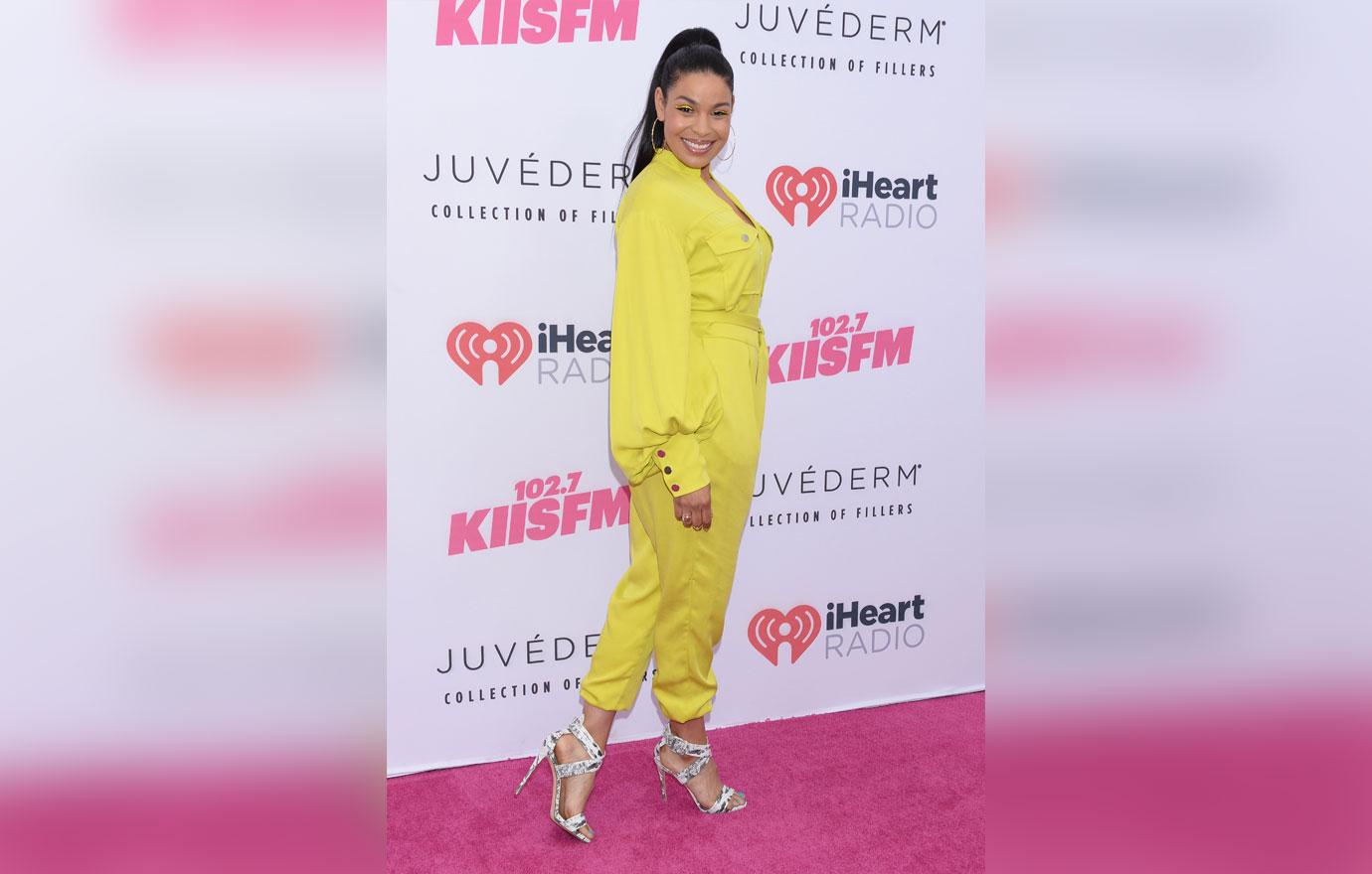 Jordin Sparks Yellow Jumpsuit