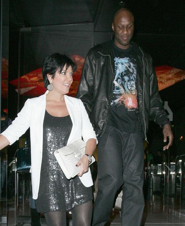 Kris Jenner and Lamar Odom leave dinner