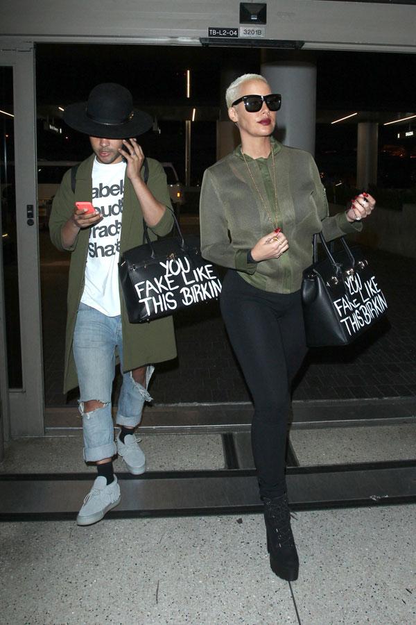 PIC] Amber Rose Disses Kim Kardashian With Birkin Bag — Calling Her 'Fake'  – Hollywood Life