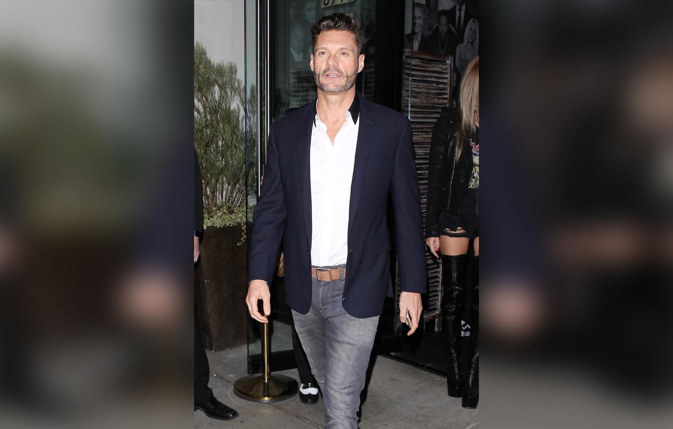 Ryan Seacrest looks sharp outside of Catch LA