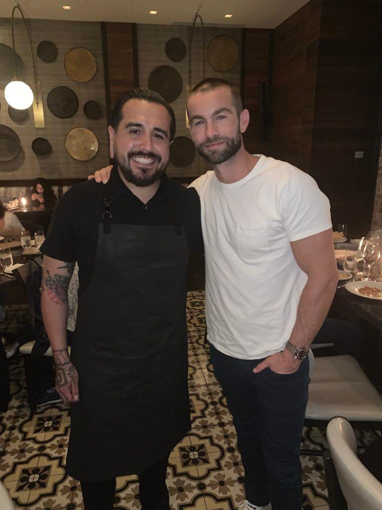 Chace Crawford with Chef JoJo Ruiz