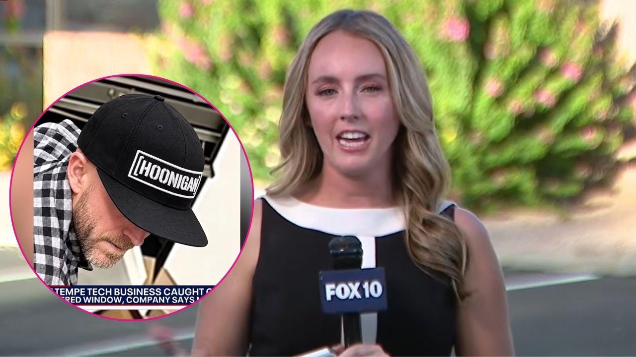 Split photo of burglar and Fox 10