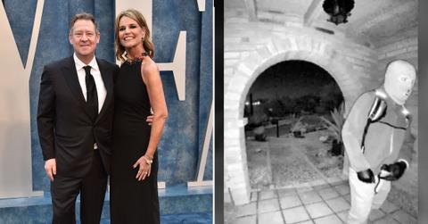 image split of suspect and Michael Feldman and Savannah Guthrie