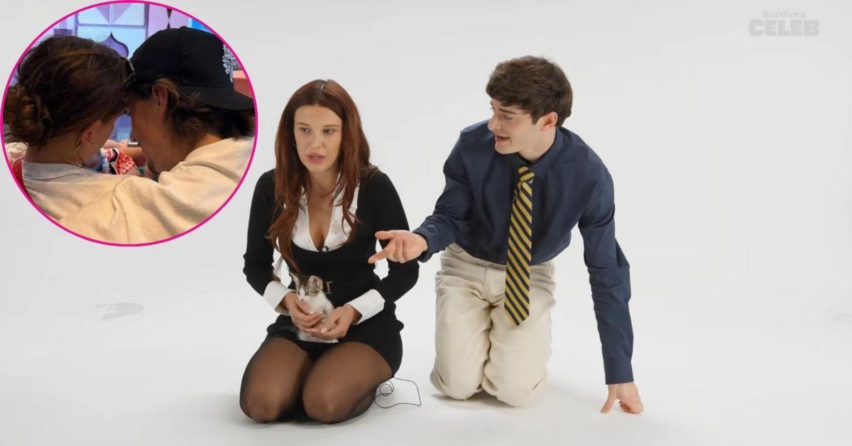 Photo of Millie Bobby Brown, Jake Bongiovi and Noah Schnapp