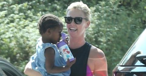 Charlize Theron Daughter Cute Pics Long