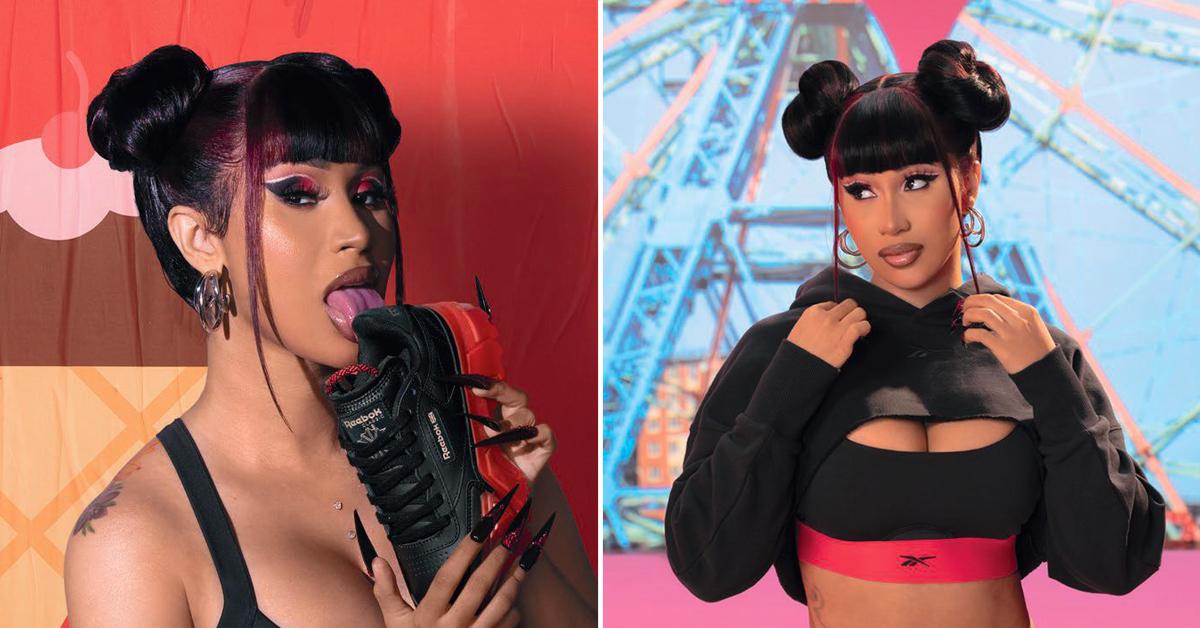 Cardi B Drops a '90s-Inspired Reebok Apparel Collection