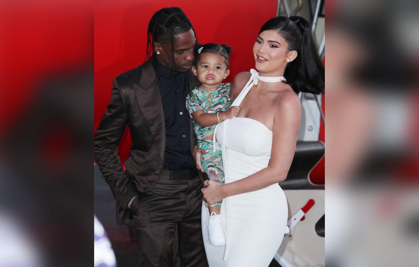 Kylie Jenner And Travis Scott With Daughter Stormi Split