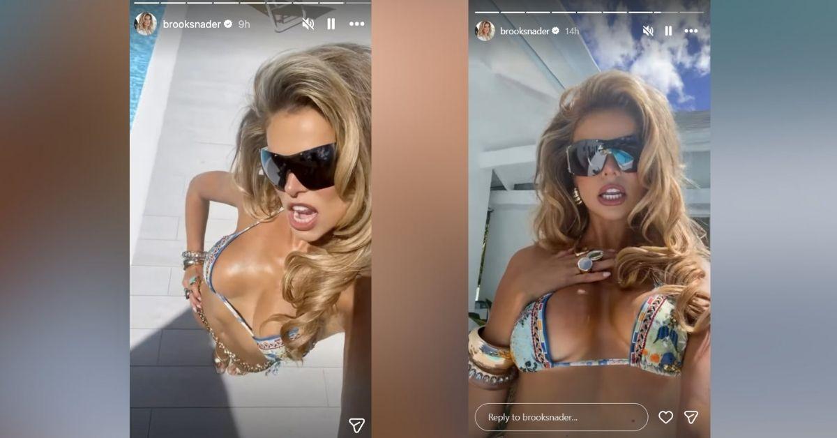 image of The reality star nearly had a wardrobe malfunction in one photo.