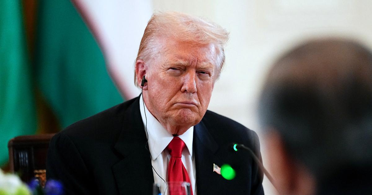 Image of Donald Trump appeared to doze off during a press conference about weight-loss drugs.