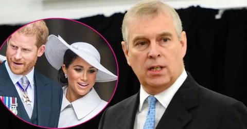 photo of Prince Harry, Meghan Markle and Prince Andrew