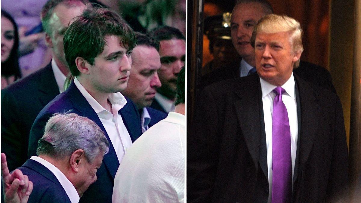 image of Donald and Barron Trump