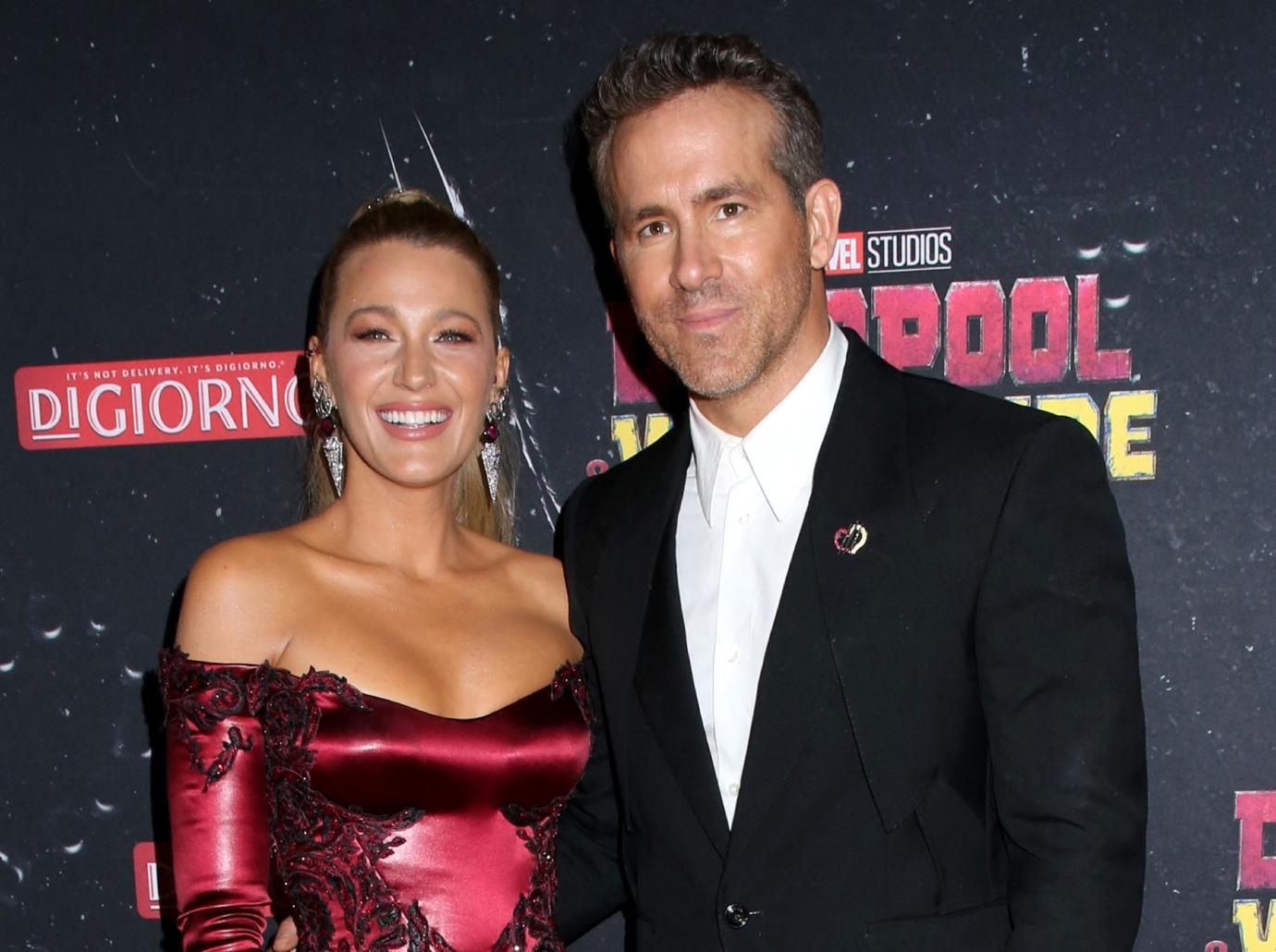 ryan reynolds blake livelys fourth child name olin movie premiere