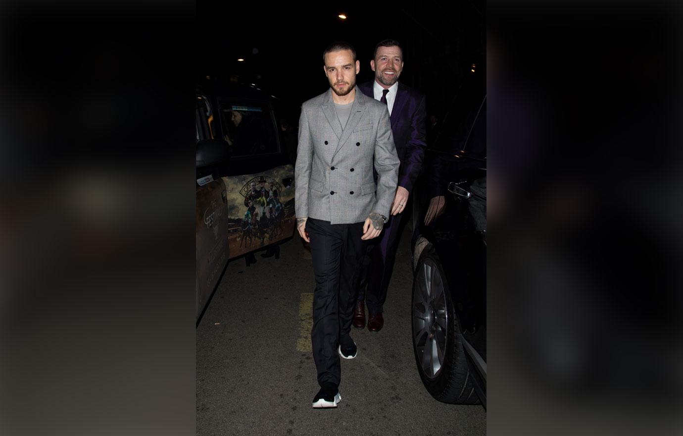 Liam Payne exits the Vogue X BAFTA party alone